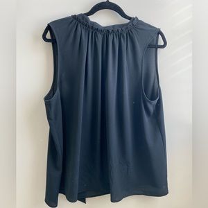 Tie Neck Ann Taylor black sleeveless top